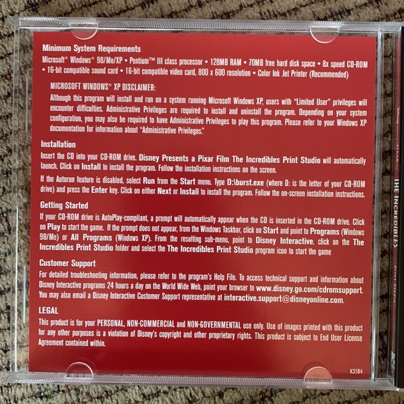 Disney pc-cd ROM PRINT STUDIO new - Picture 3 of 5